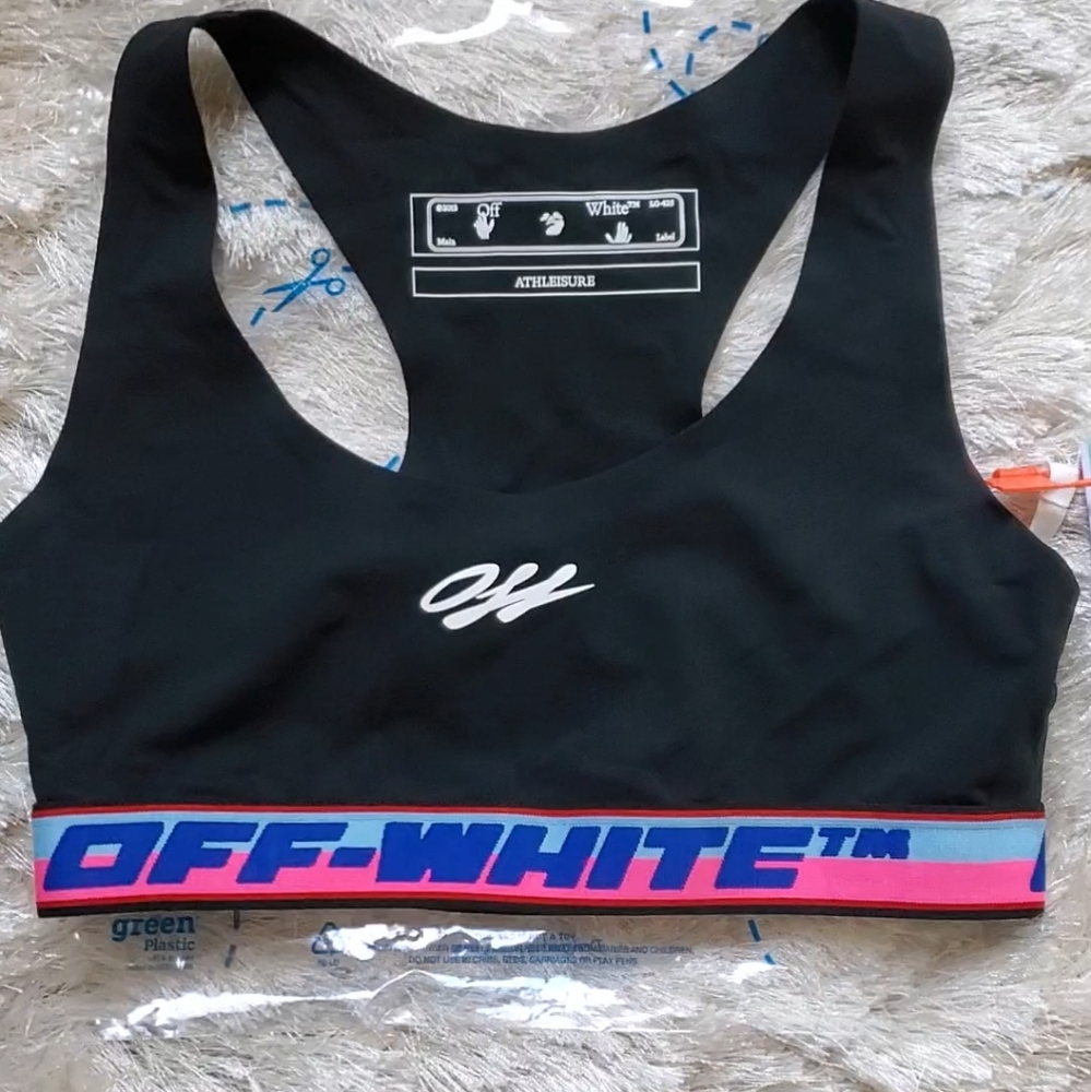 Off White Logo Sports Bra - Picture 2 of 4